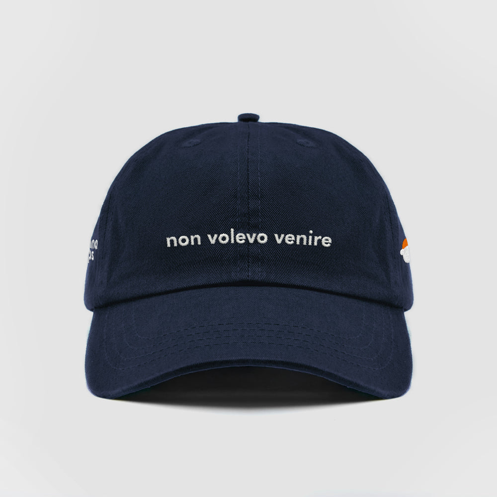 Cappellino in cotone "non volevo venire"