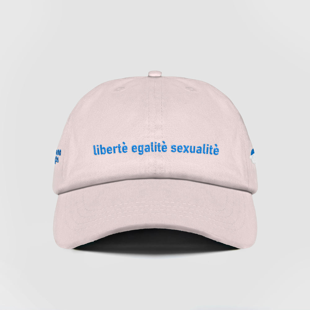 Cappellino in cotone "Libertè, ègalitè, sexualitè"