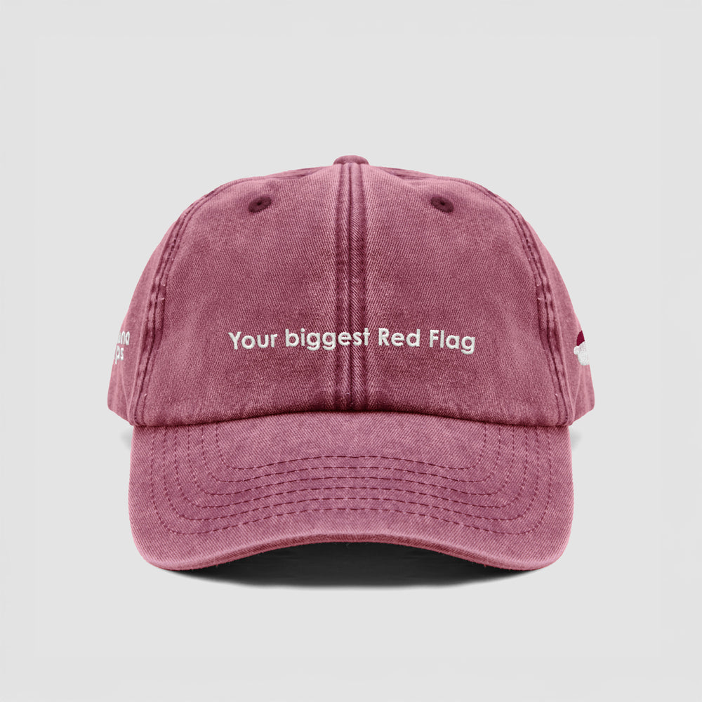 Cappellino vintage "Your biggest Red Flag"