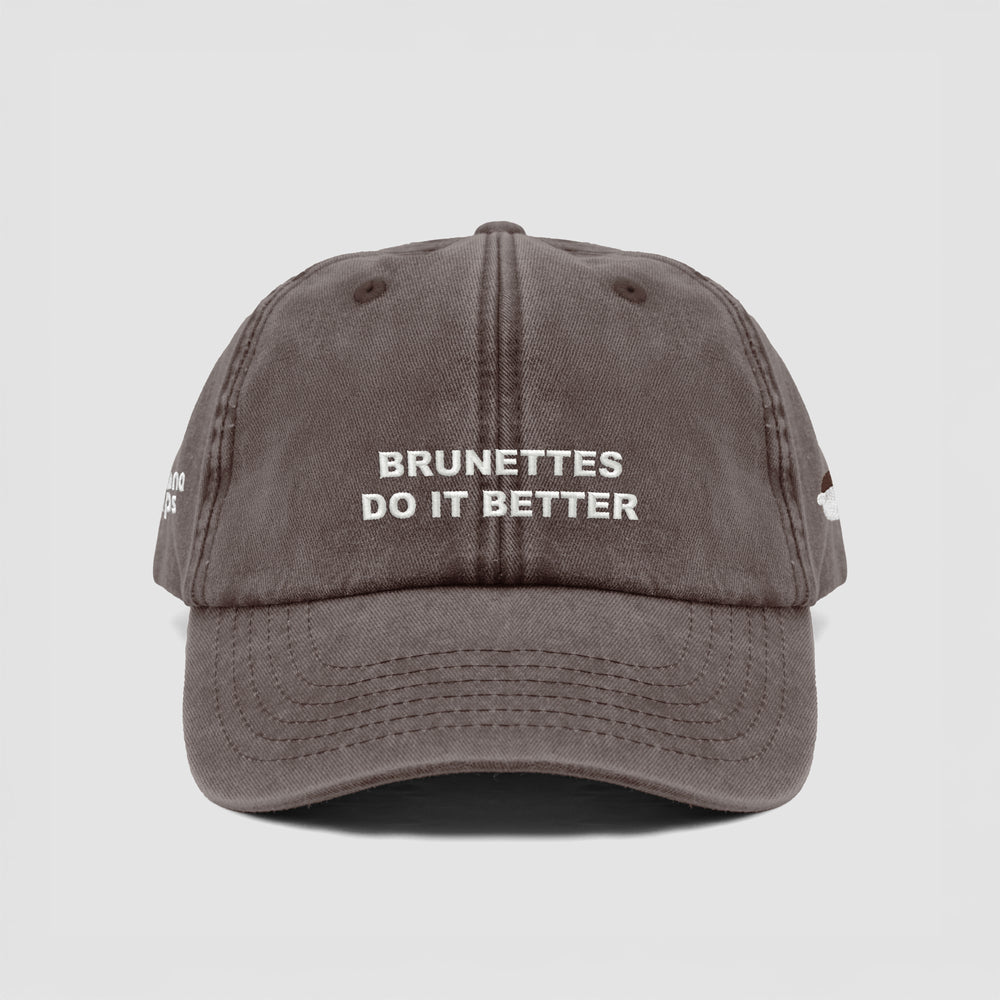 Cappellino vintage ''BRUNETTES DO IT BETTER''