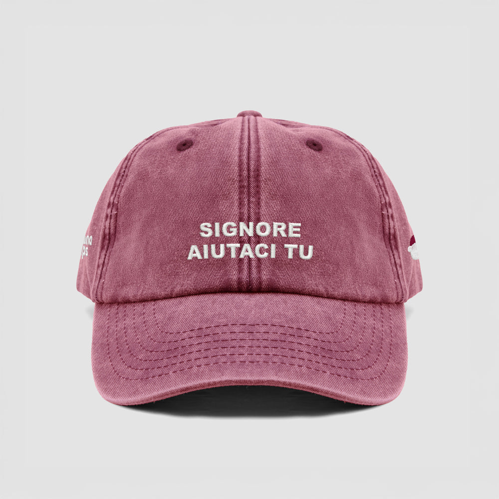 Cappellino vintage "SIGNORE AIUTACI TU"