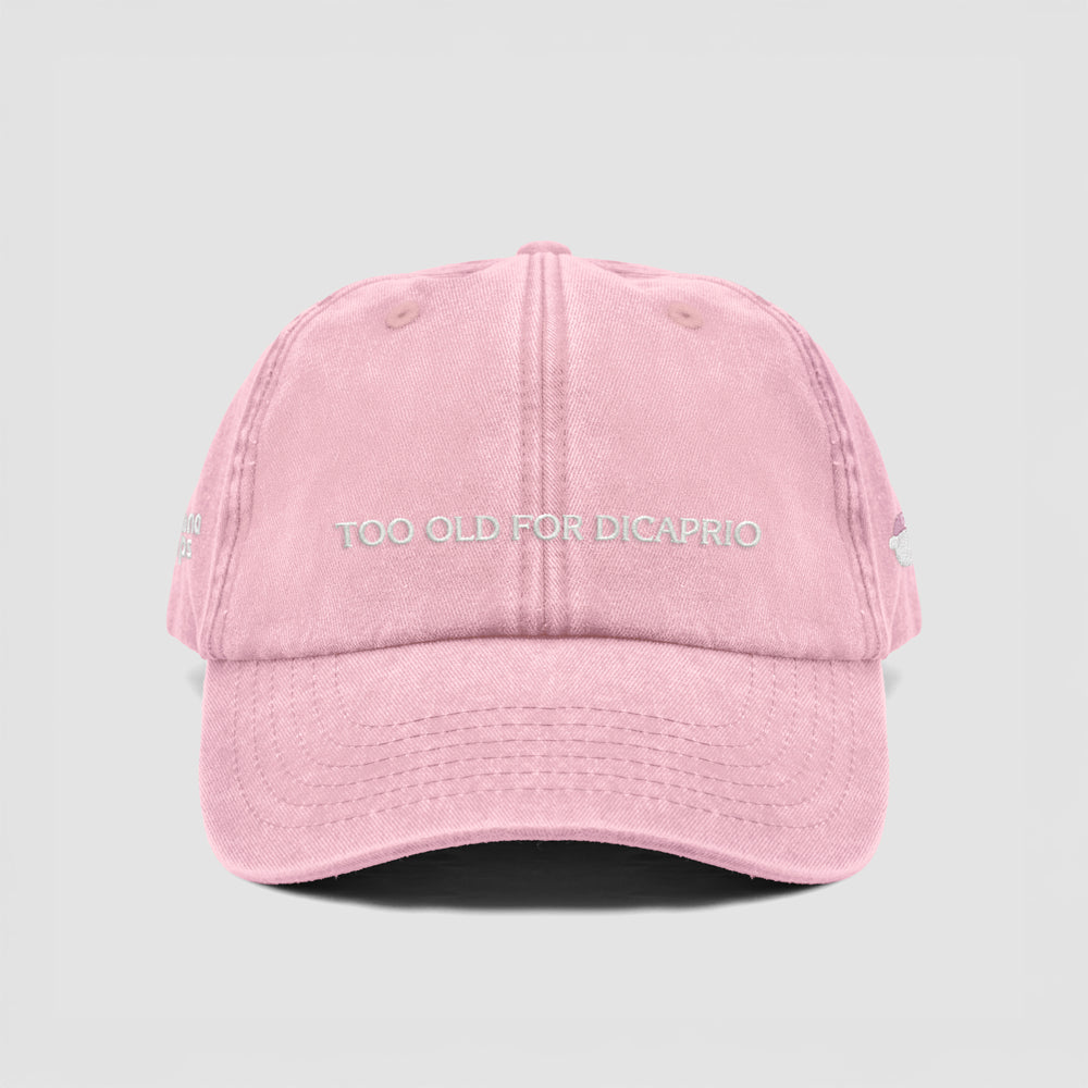 Cappellino vintage "TOO OLD FOR DICAPRIO"