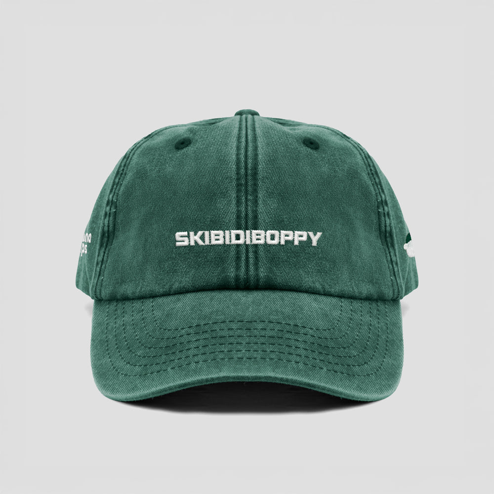 Cappellino vintage in cotone "skibidiboppy"