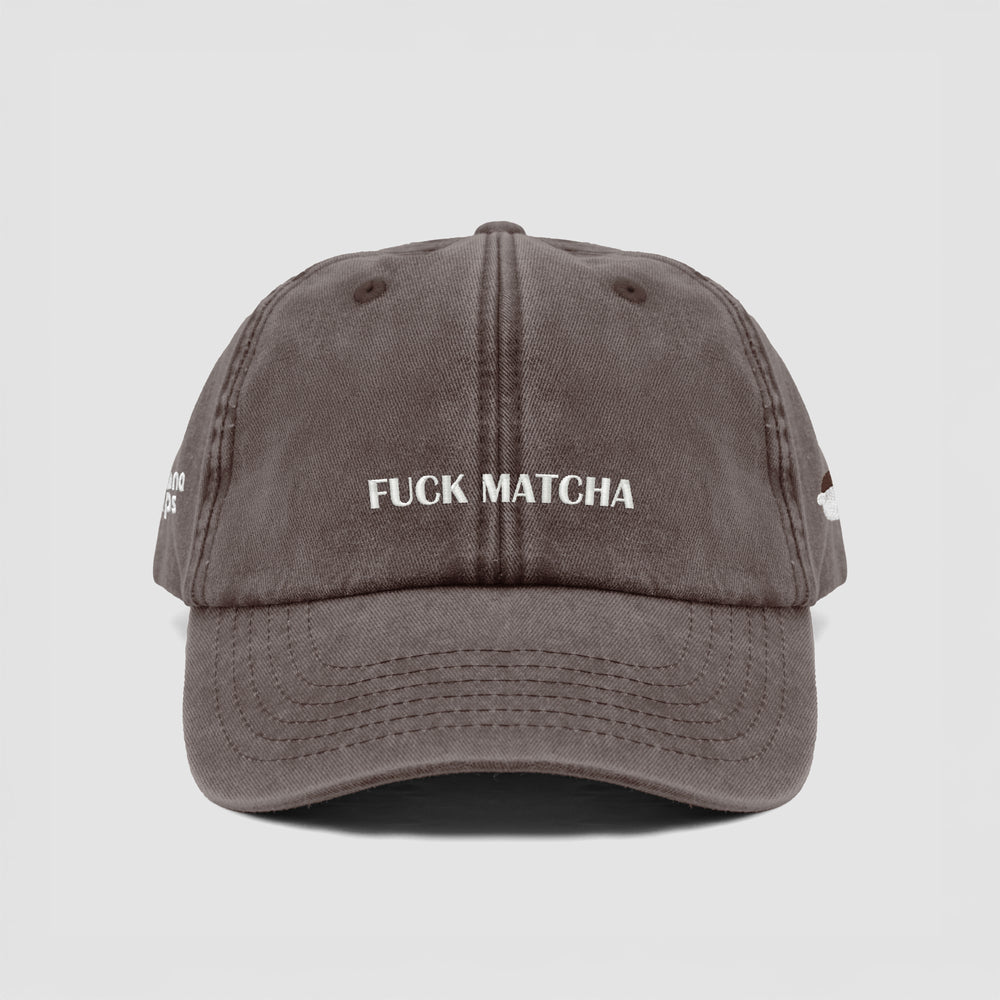 Cappellino vintage "FUCK MATCHA"