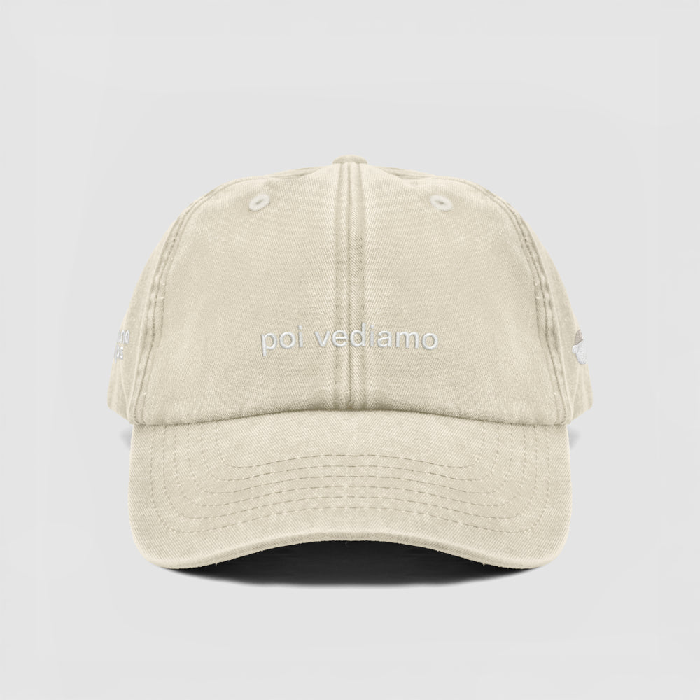 Cappellino vintage "poi vediamo"