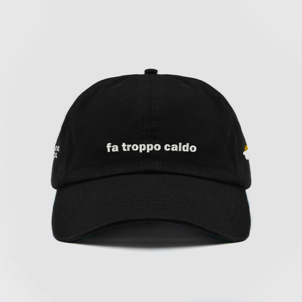 Cappellino "fa troppo caldo"