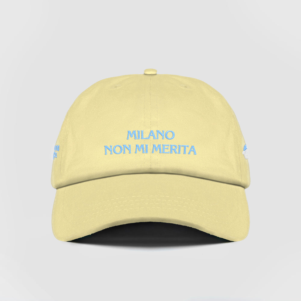 Cappellino "MILANO NON MI MERITA"