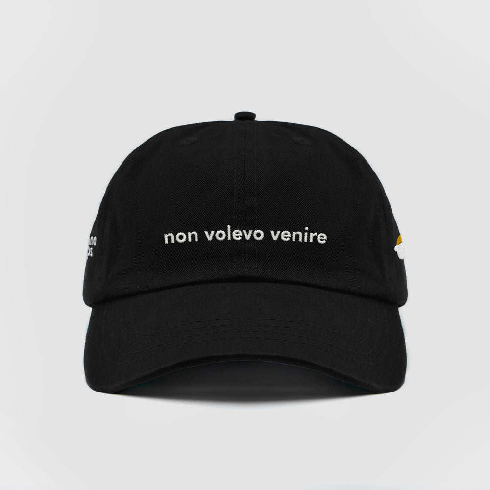 Cappellino in cotone "non volevo venire"