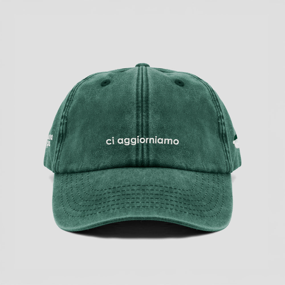 Cappellino vintage ''ci aggiorniamo''