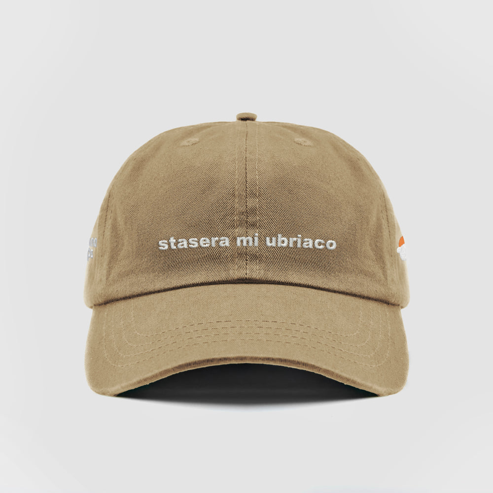 Cappellino in cotone "stasera mi ubriaco"