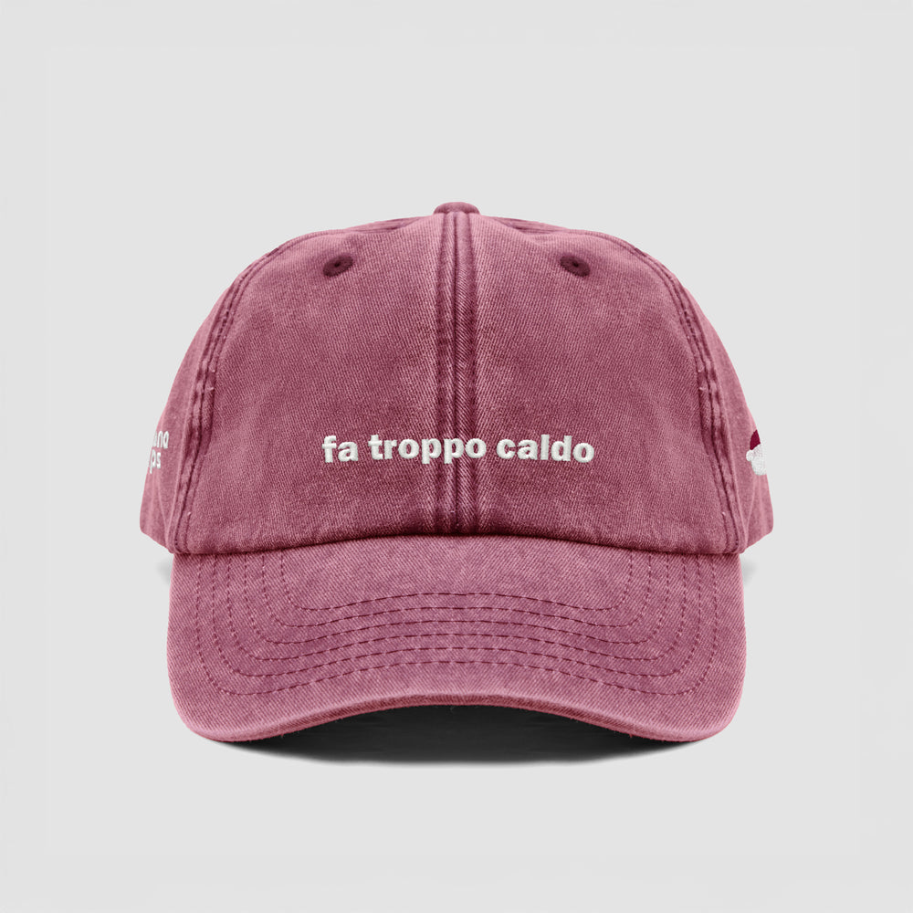 Cappellino vintage "fa troppo caldo"