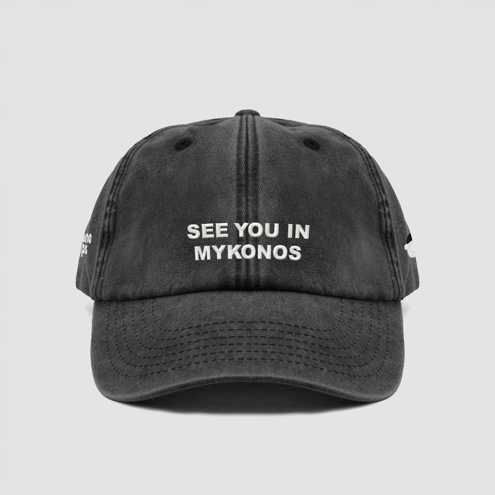 Cappellino vintage ''SEE YOU IN MYKONOS''