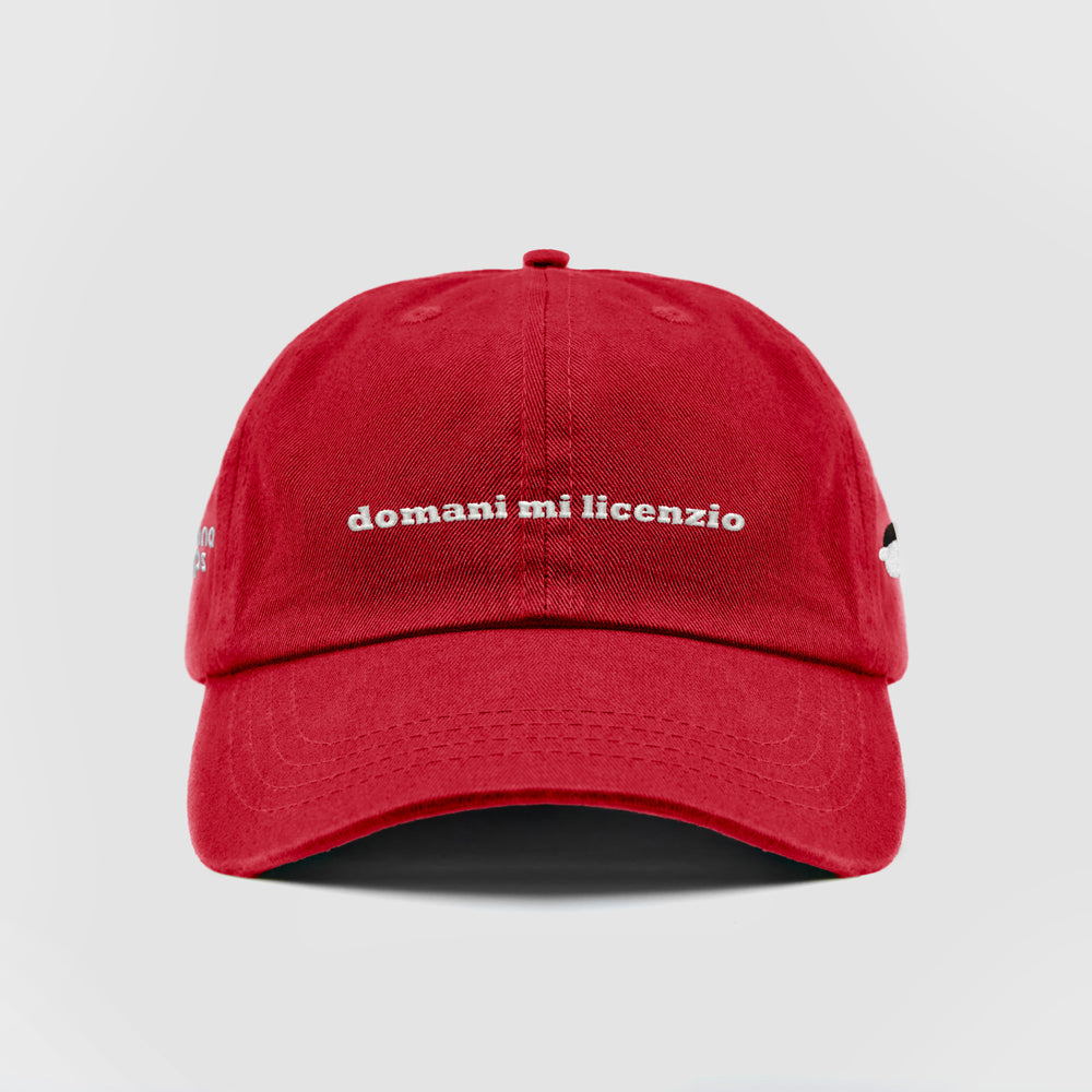 Cappellino in cotone "domani mi licenzio"