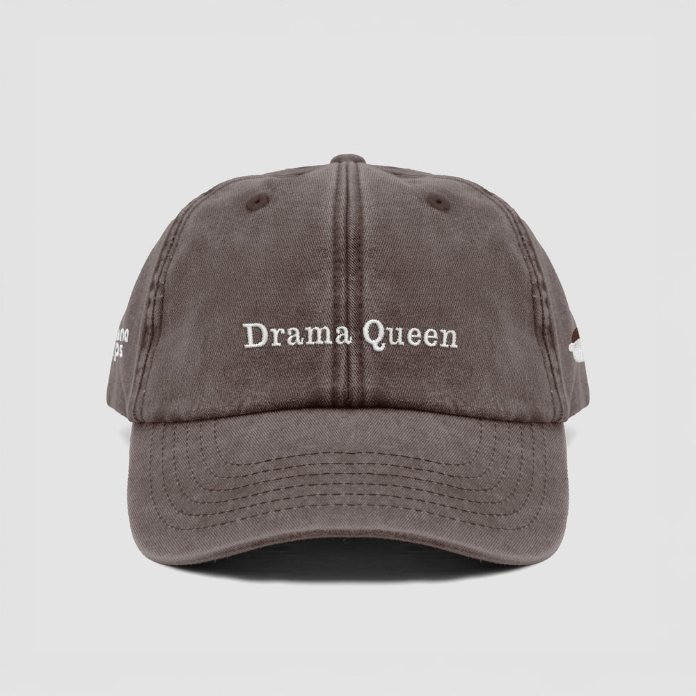 Cappellino vintage in cotone "Drama Queen"