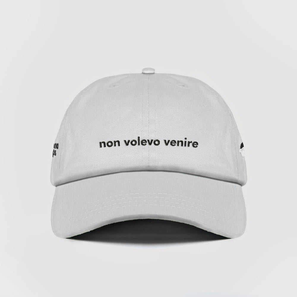 Cappellino in cotone "non volevo venire"