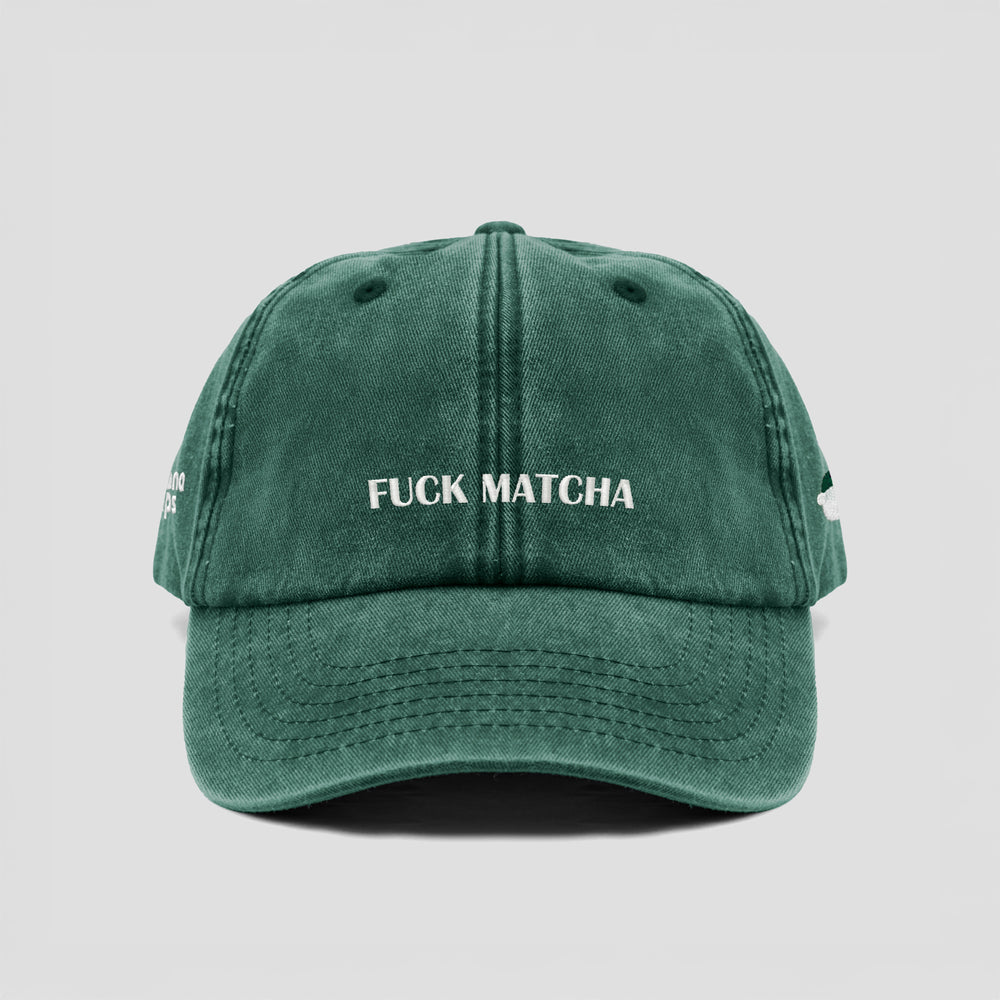 Cappellino vintage "FUCK MATCHA"