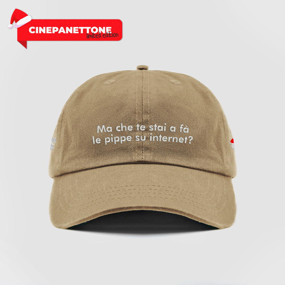 Cappellino "Ma che te stai a fà le pippe su internet?"