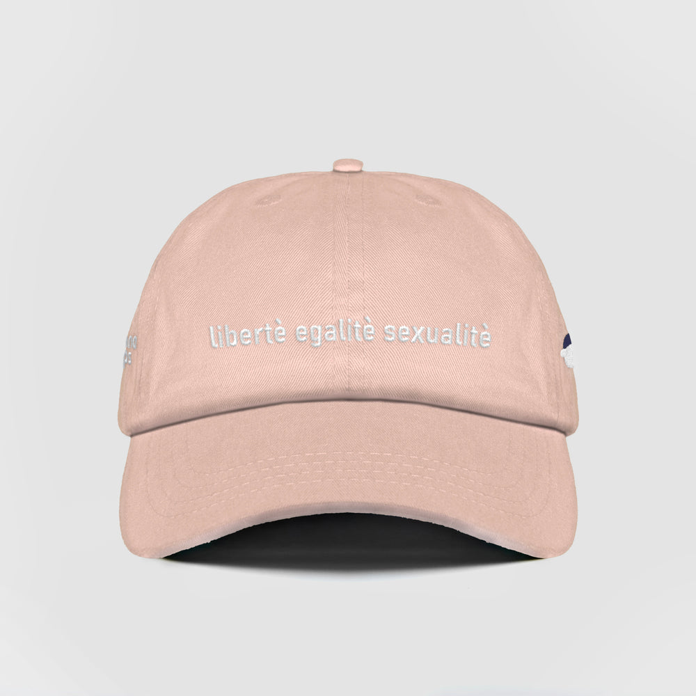Cappellino in cotone "Libertè, ègalitè, sexualitè"