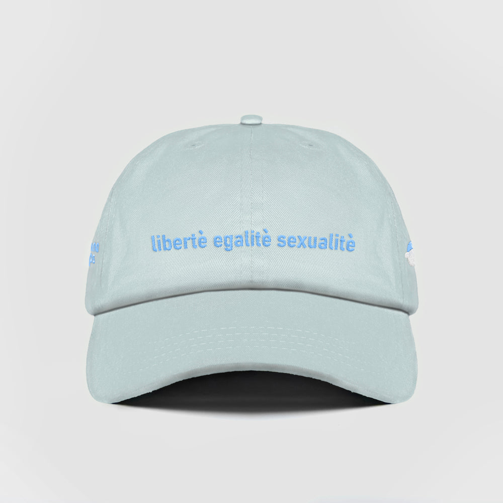 Cappellino in cotone "Libertè, ègalitè, sexualitè"
