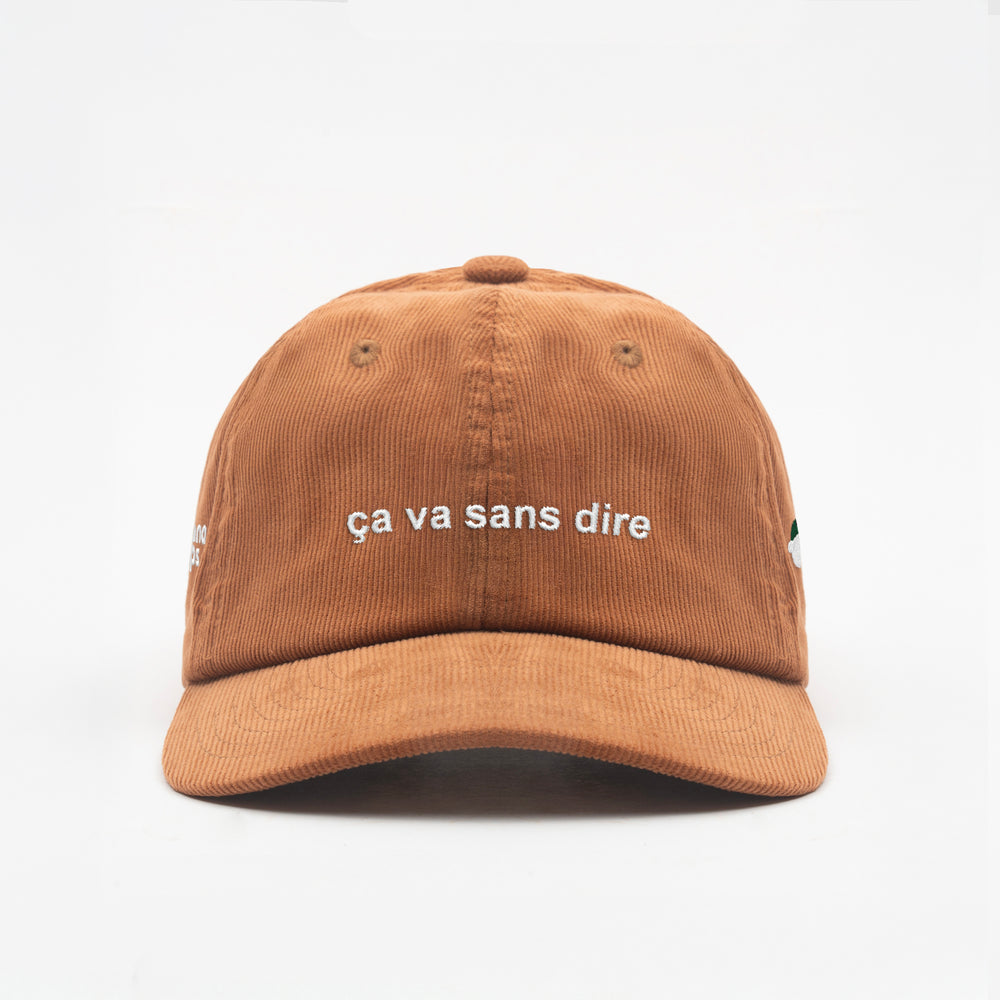 Cappellino in velluto a coste "ça va sans dire"