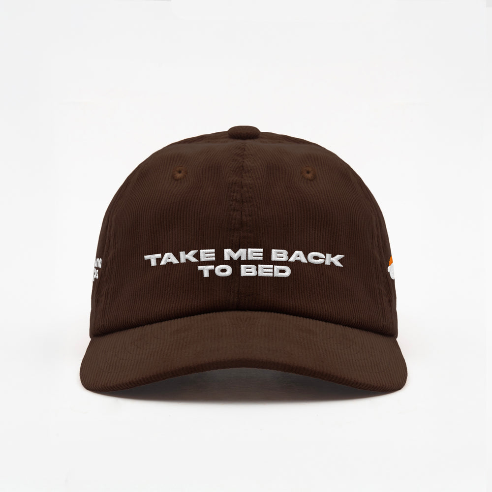 Cappellino in velluto a coste ''TAKE ME BACK TO BED''