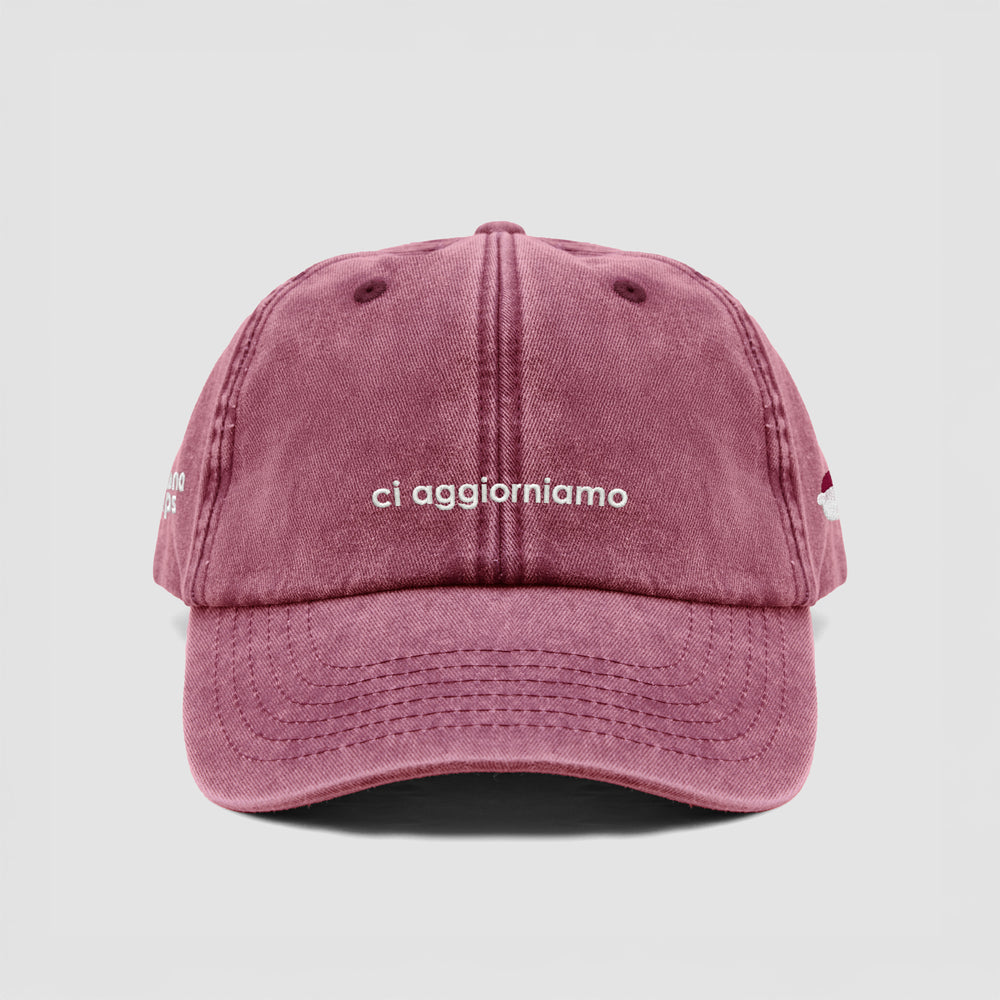 Cappellino vintage ''ci aggiorniamo''