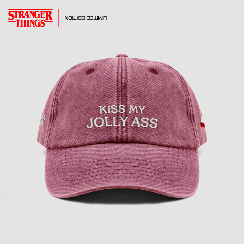 Cappellino vintage "KISS MY JOLLY ASS"