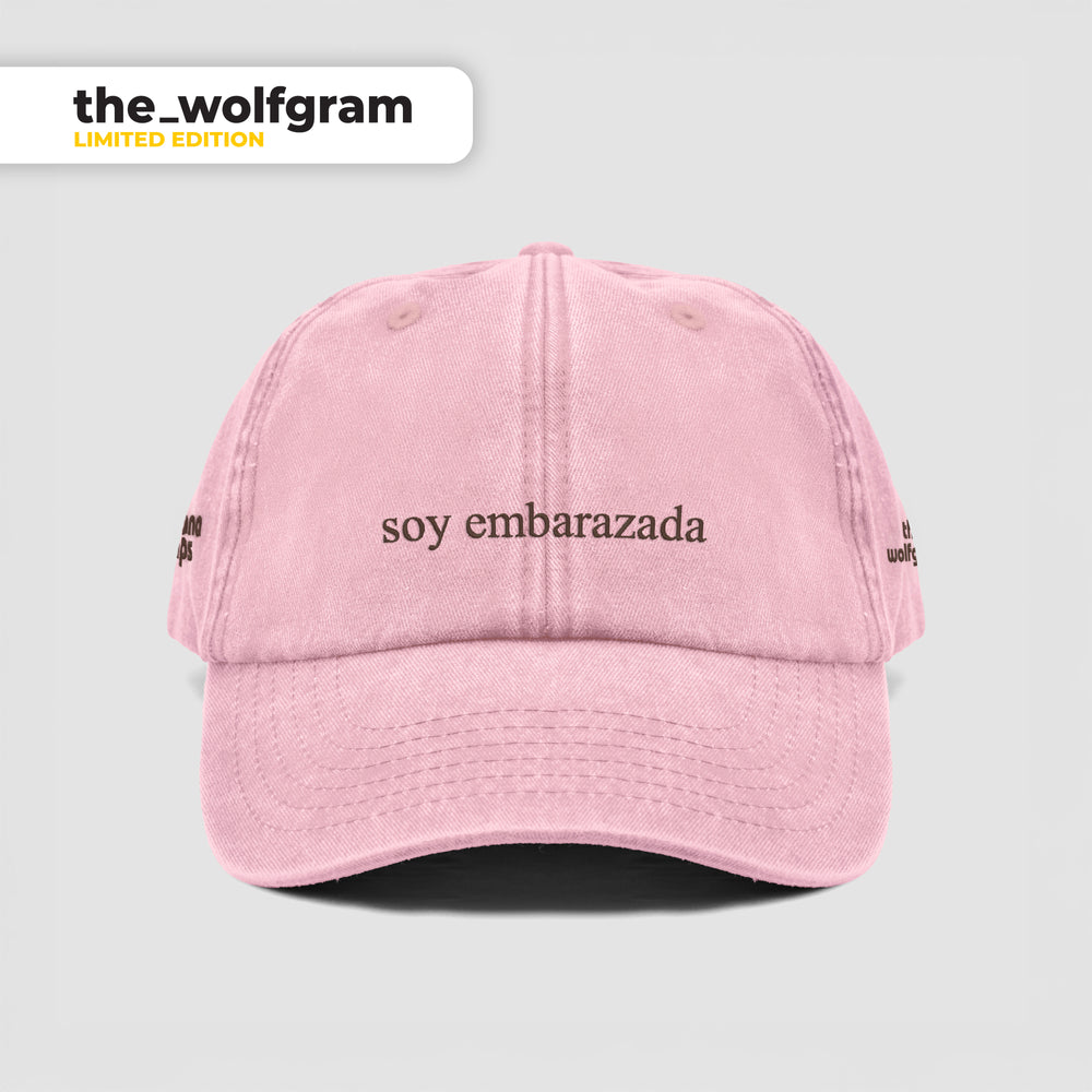 Cappellino vintage "soy embarazada"