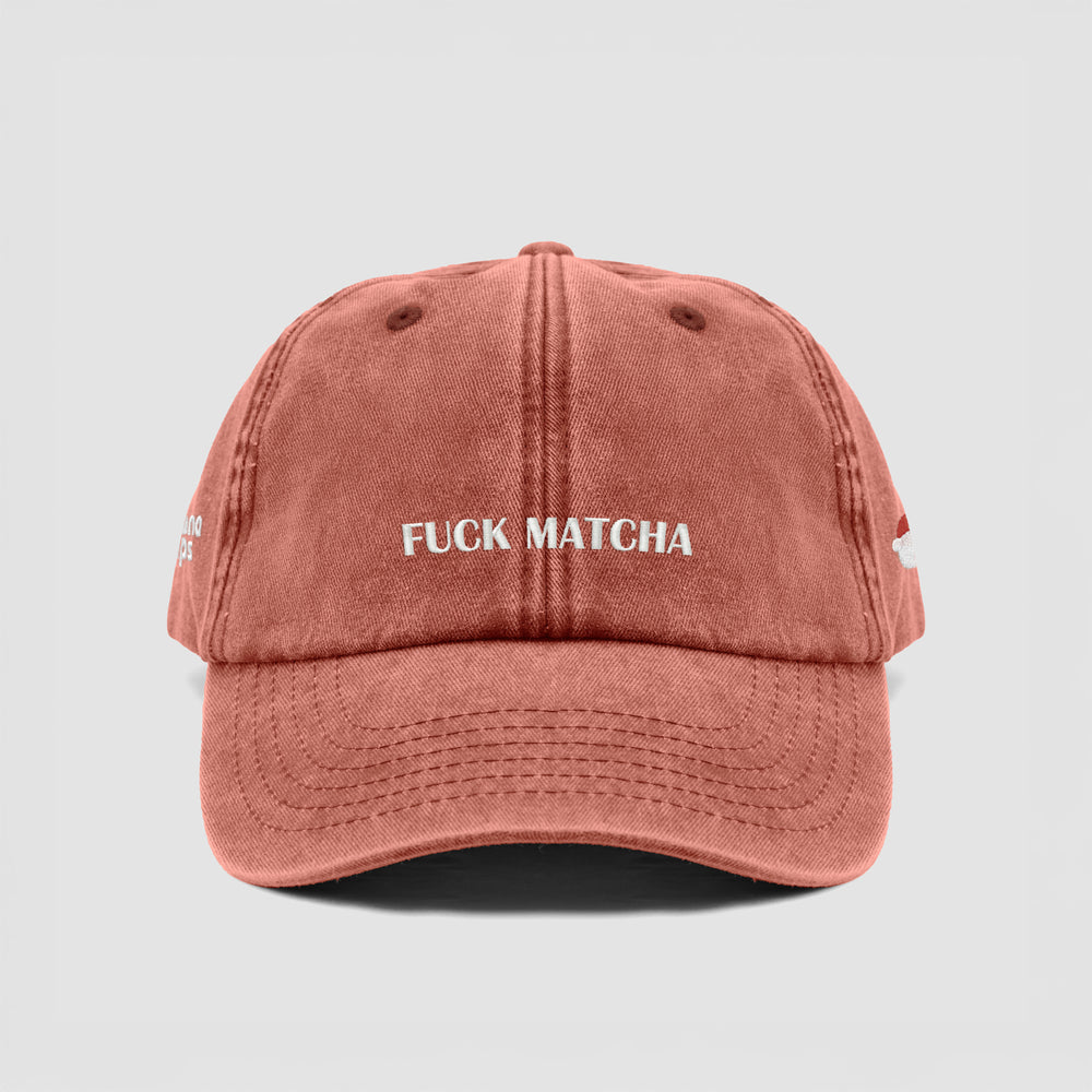 Cappellino vintage "FUCK MATCHA"