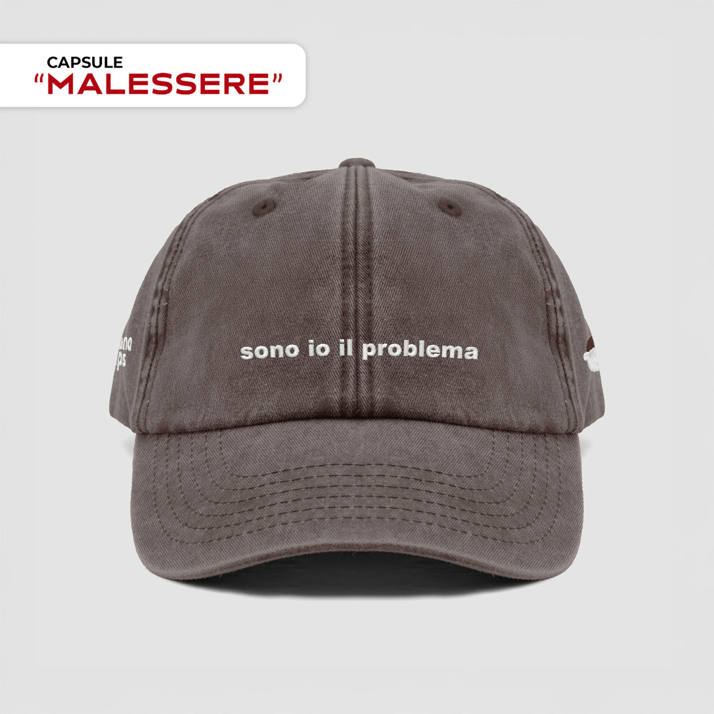 Cappellino vintage "sono io il problema"