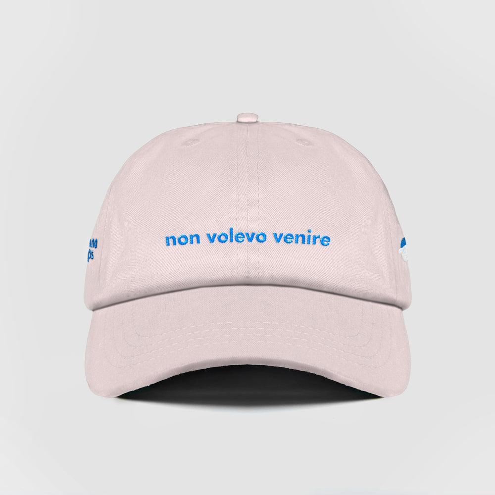 Cappellino in cotone "non volevo venire"