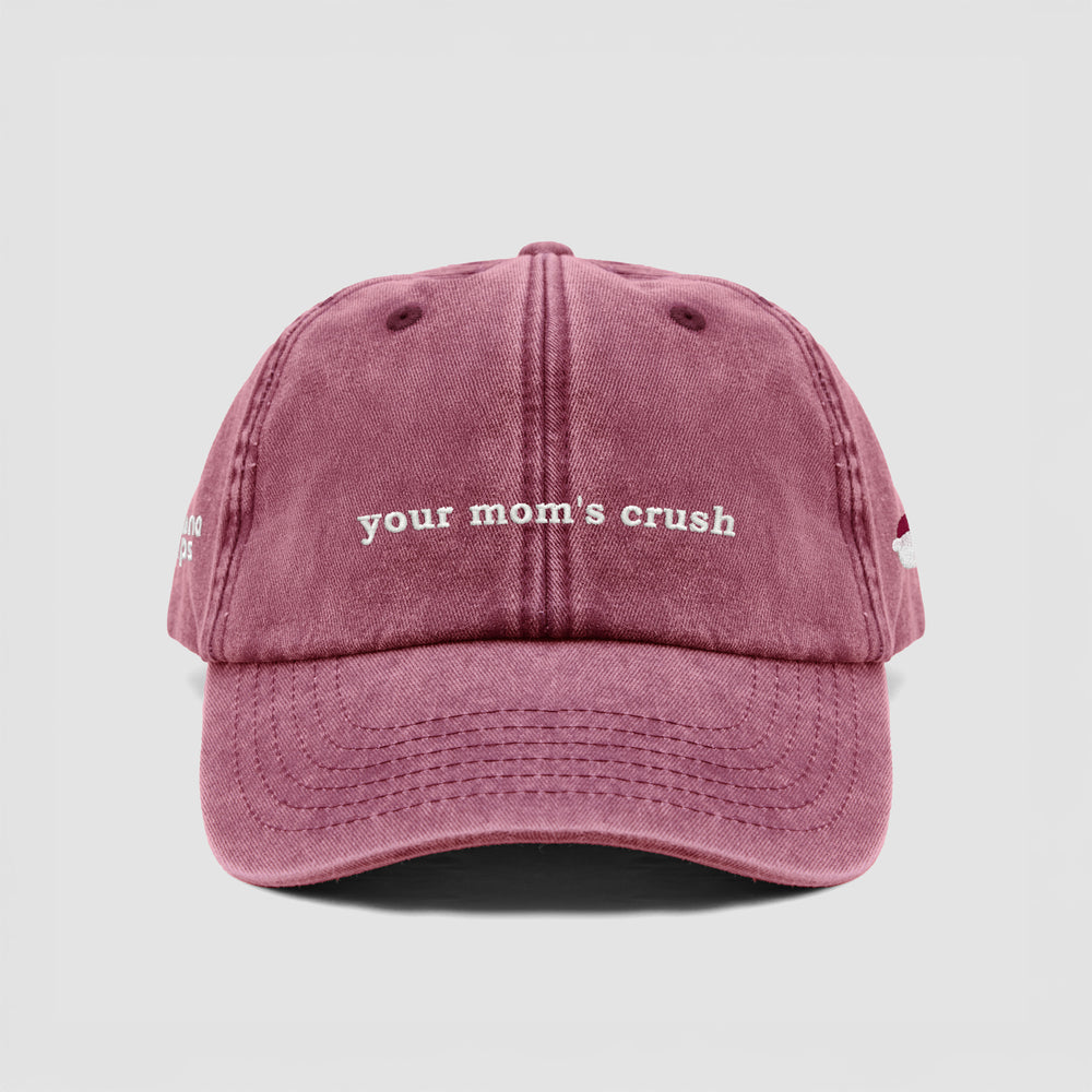 Cappellino vintage in cotone ''Your mom's crush''