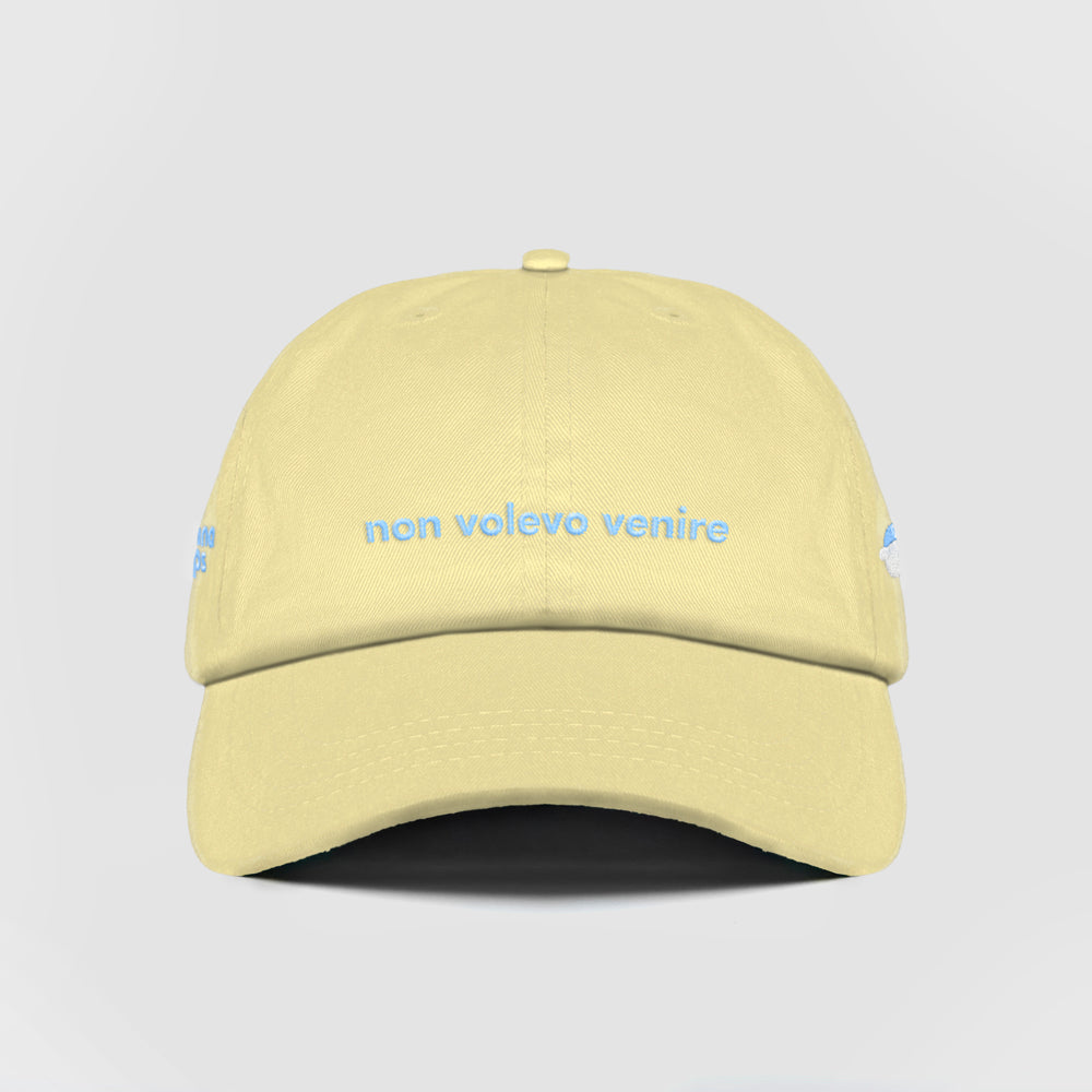 Cappellino in cotone "non volevo venire"
