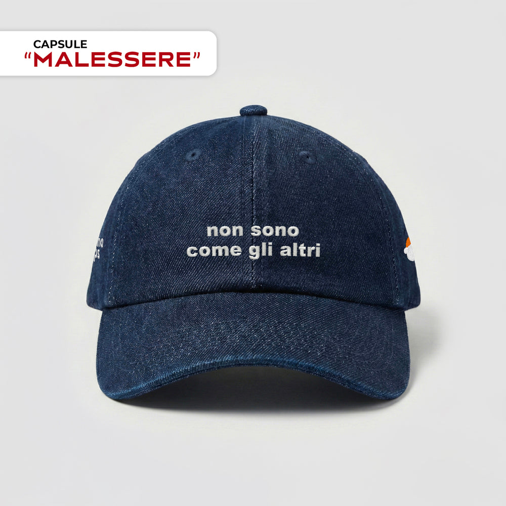 Cappellino in denim "non sono come gli altri"