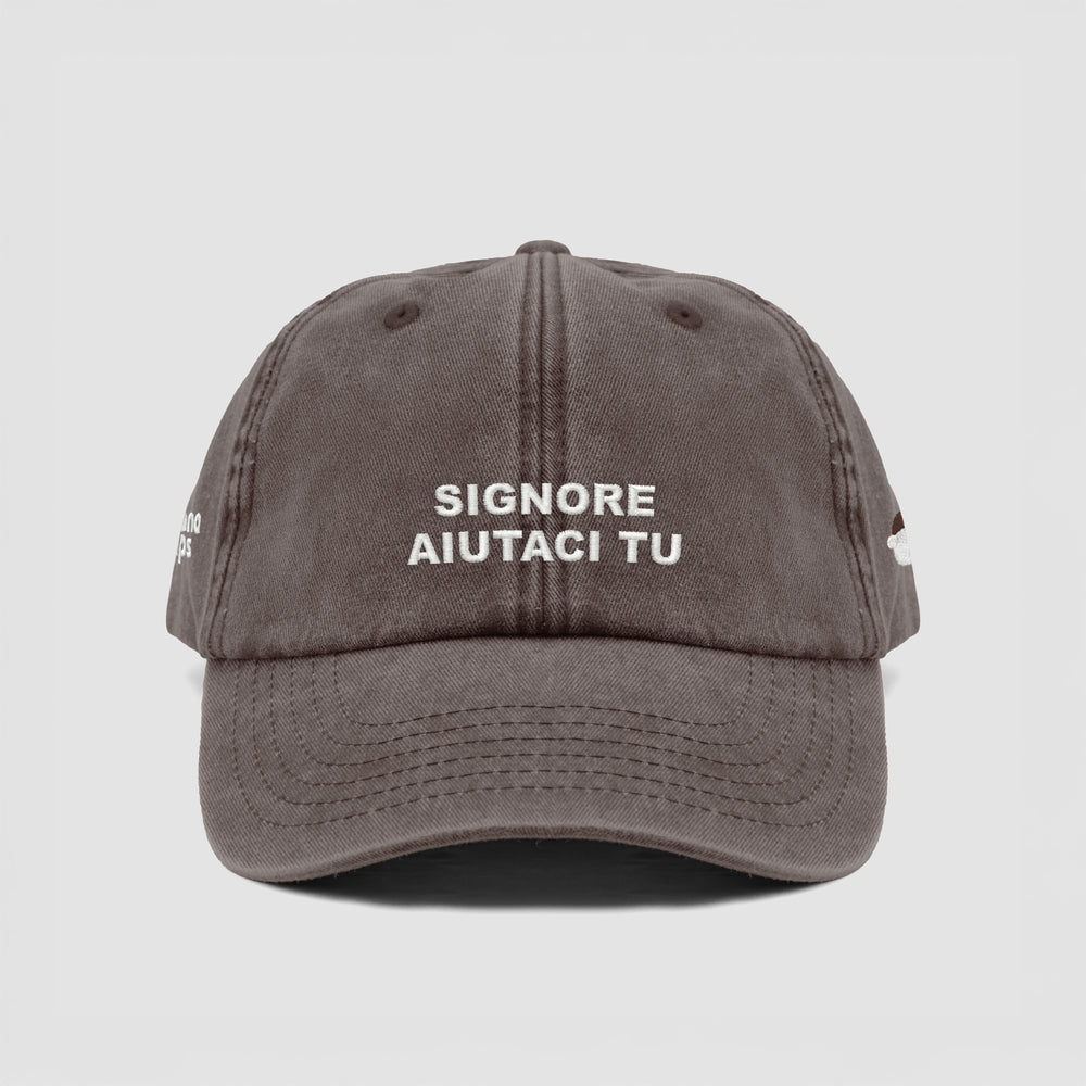 Cappellino vintage "SIGNORE AIUTACI TU"