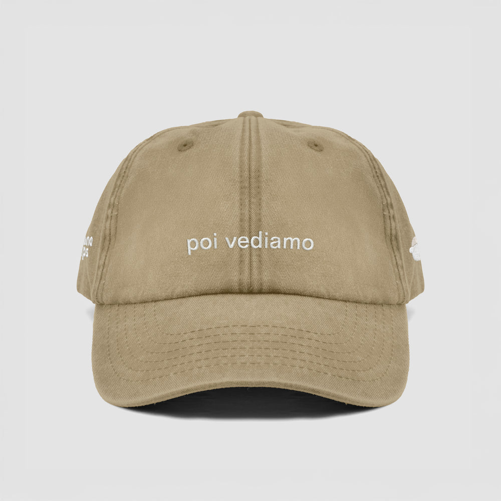 Cappellino vintage "poi vediamo"