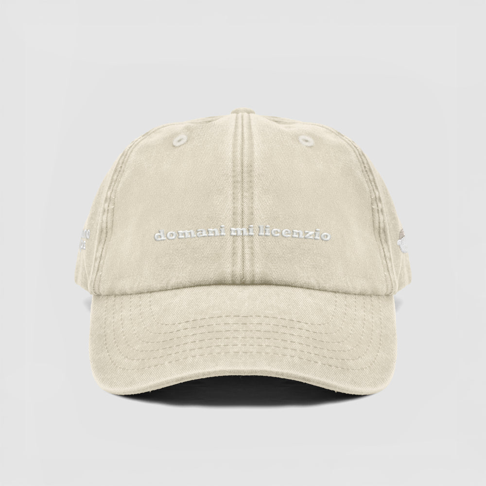 Cappellino vintage "domani mi licenzio"