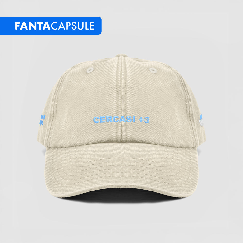 Cappellino vintage ''CERCASI +3''
