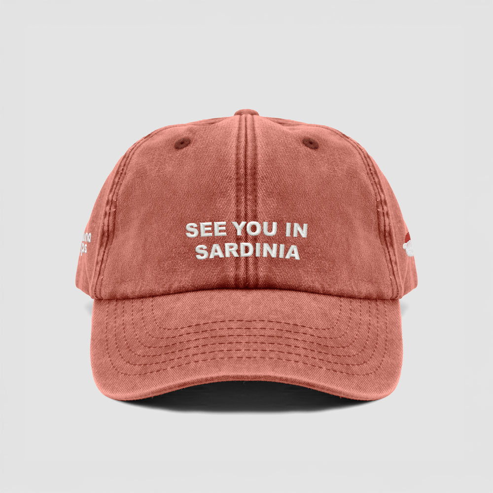 Cappellino vintage ''SEE YOU IN SARDINIA''