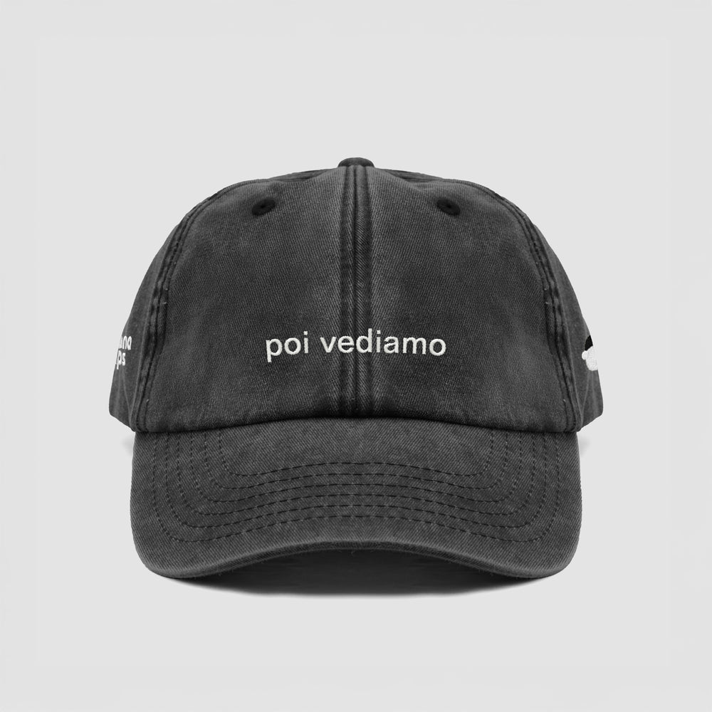 Cappellino vintage "poi vediamo"