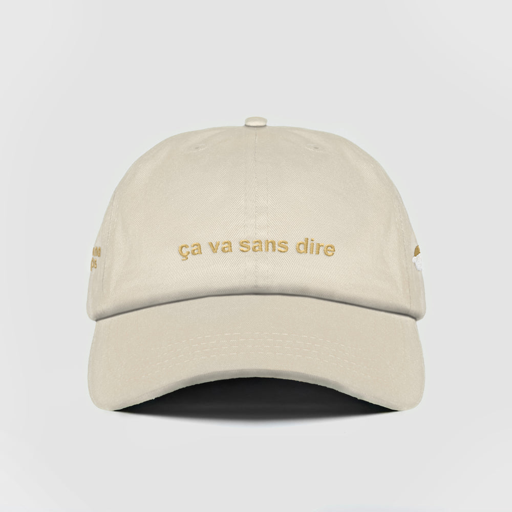 Cappellino in cotone "ça va sans dire"