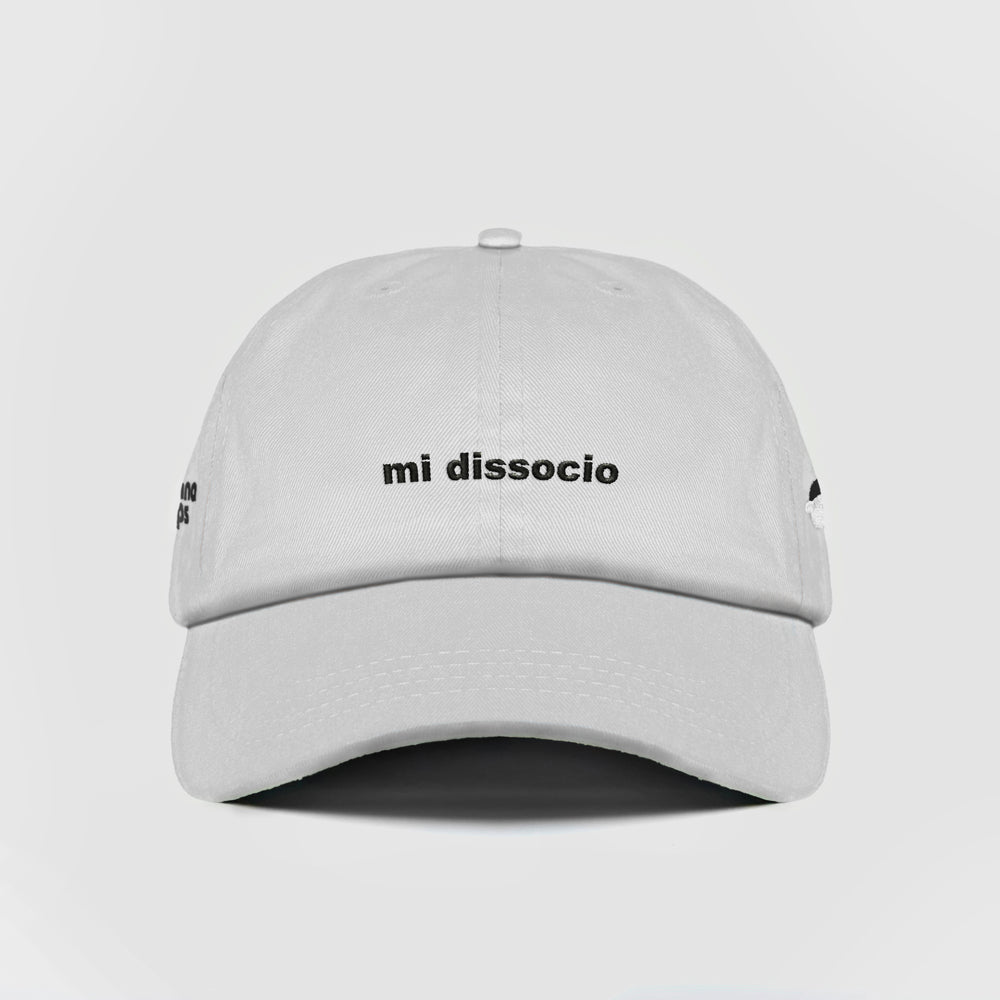 Cappellino in cotone ''mi dissocio''