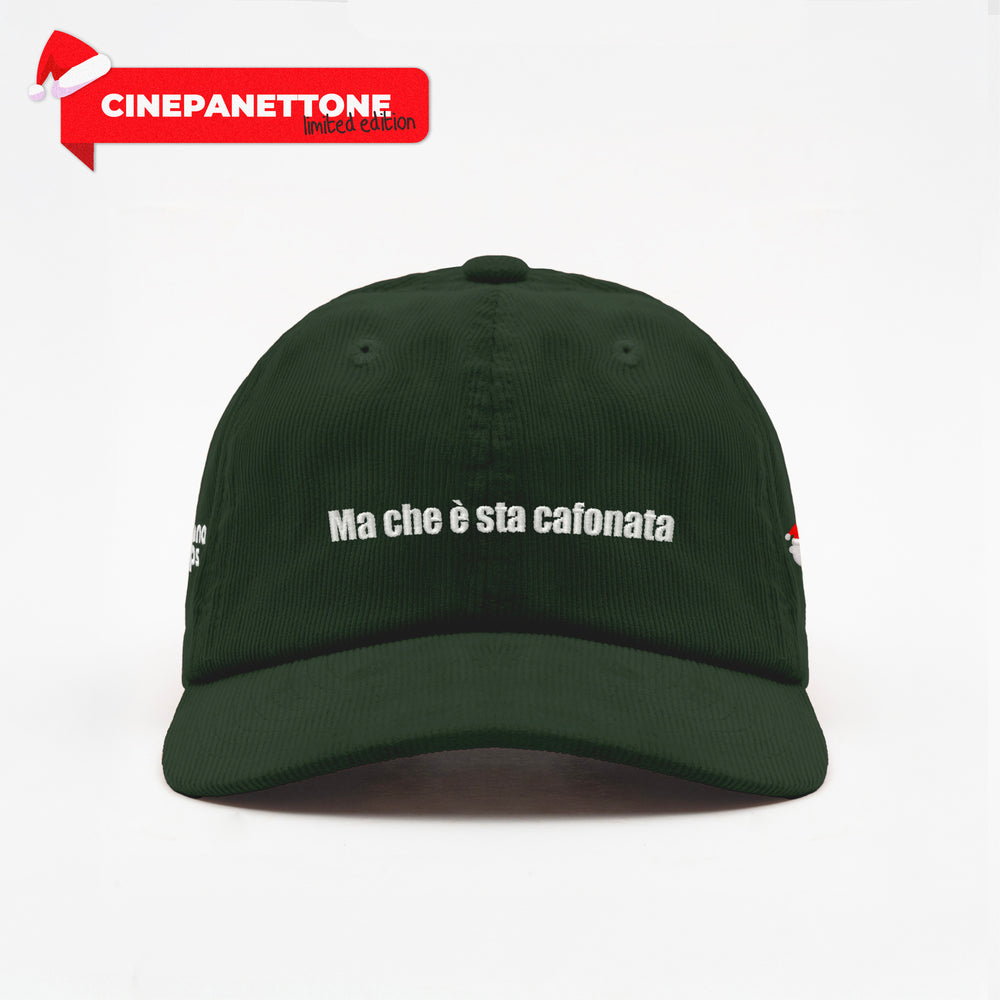 Cappellino in velluto a coste "Ma che è sta cafonata"