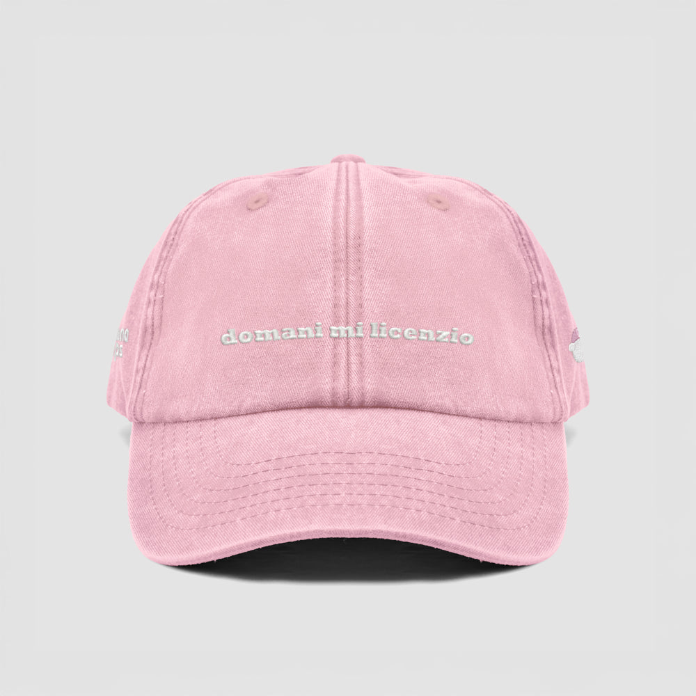 Cappellino vintage "domani mi licenzio"