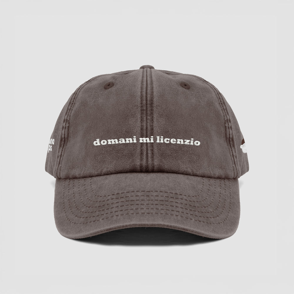 Cappellino vintage "domani mi licenzio"