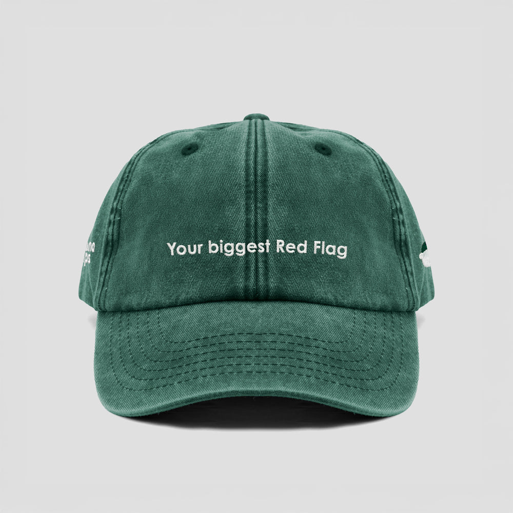 Cappellino vintage "Your biggest Red Flag"