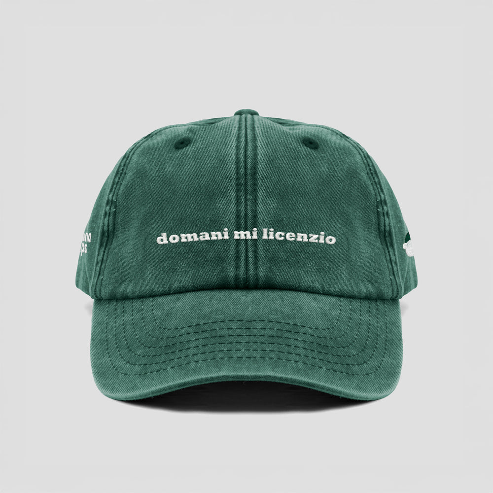 Cappellino vintage "domani mi licenzio"
