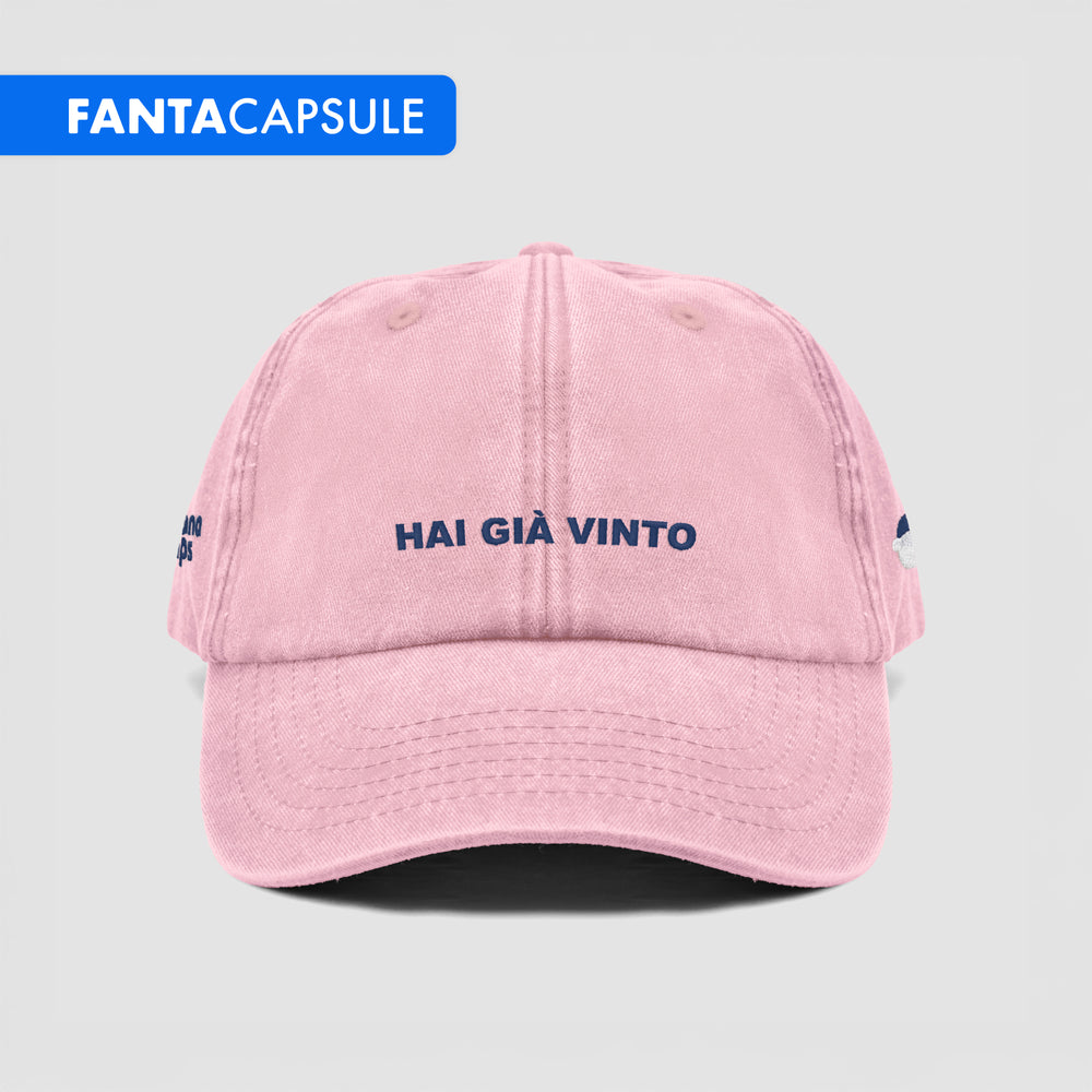 Cappellino vintage ''HAI GIÀ VINTO''