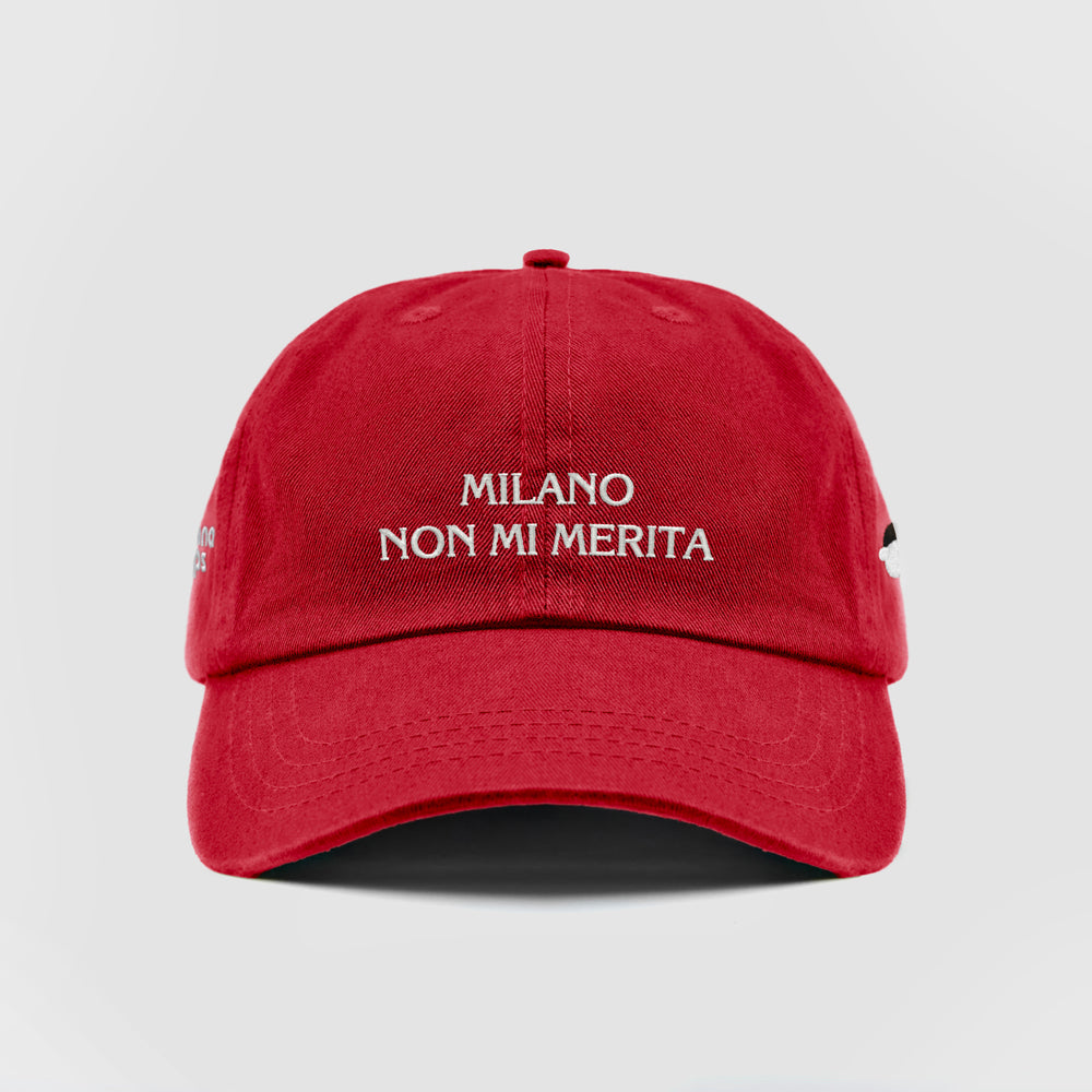 Cappellino "MILANO NON MI MERITA"