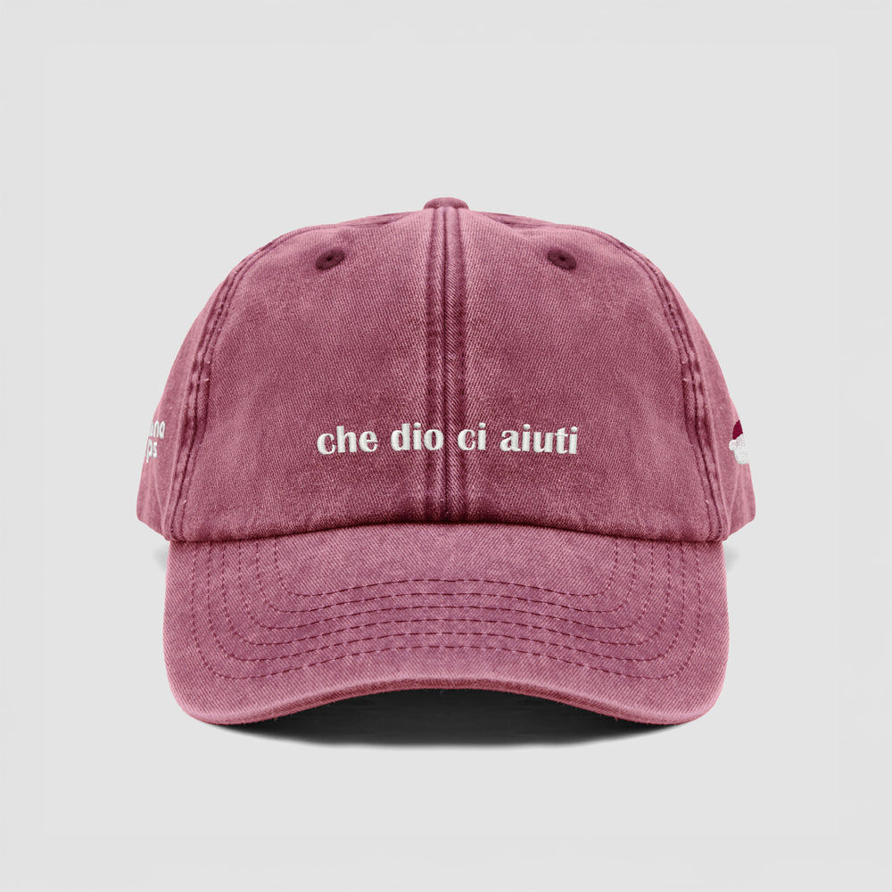 Cappellino vintage "che dio ci aiuti"